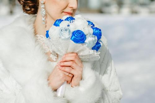 bridal bouquet of silk ribbons